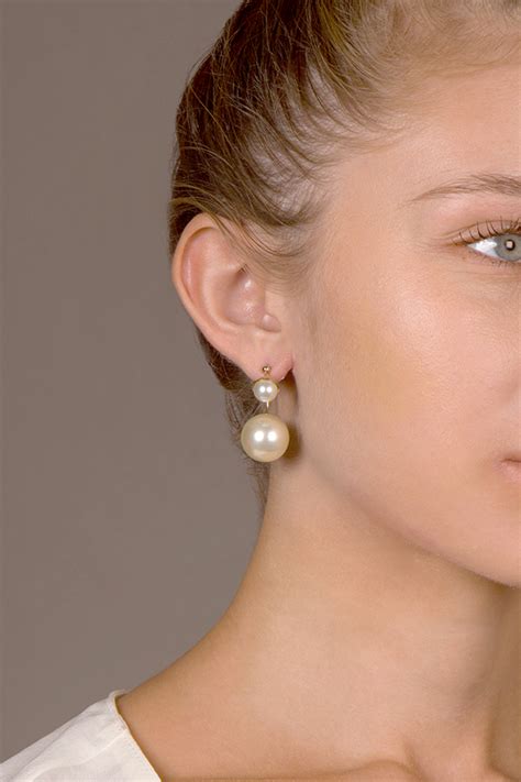 dior pearl earrings|christian Dior pearl earrings price.